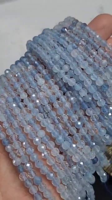 Обзор природного Аквамарина diy handmade натуральныекамни бусины аквамарин