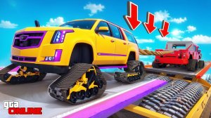 КАКАЯ СНЕЖНАЯ ТАЧКА САМАЯ СИЛЬНАЯ?! ПЕРЕТЯГИВАНИЕ КАНАТА В GTA 5!  - ЭКСПЕРИМЕНТЫ ГТА 5