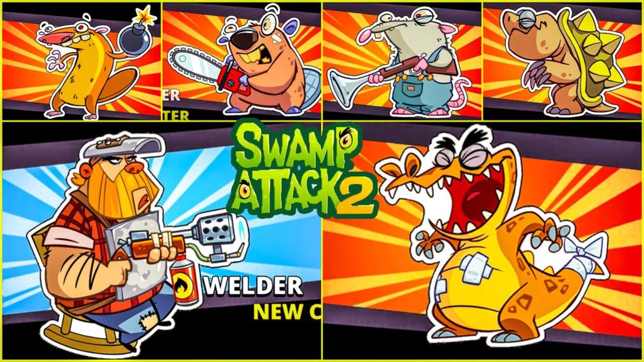 Swamp Attack 2 Нападение на болото #3 прохождение Свам Атак 2 смотреть онлайн