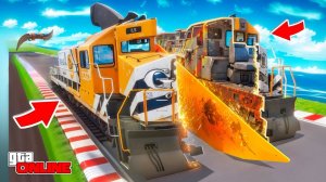 РАСПИЛИЛ ПОЕЗД РАСКАЛЕННЫМ НОЖОМ В GTA 5! НОЖИКИ-РЕЖИКИ! ЭКСПЕРИМЕНТЫ ГТА 5