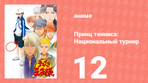 Принц тенниса: Национальный турнир 12 серия (аниме-сериал, 2006)