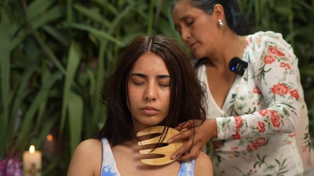 Masaje ASMR y limpia energética de Doña Esperanza Sonidos y susurros suaves pa dormir profundamente смотреть онлайн