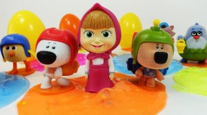 Маша и Медведь + МиМиМишки Игрушки - открывам яйца киндер сюрпризы ми-ми-мишки для детей