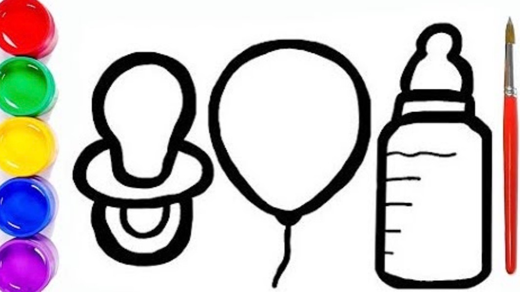 Мультик раскраска для детей и малышей. Как нарисовать легкий рисунок смотреть онлайн