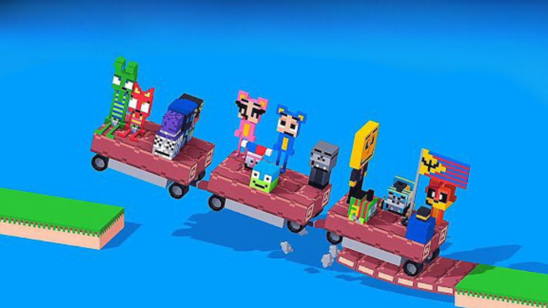 АРКАДНЫЕ ИГРЫ + КРУТЫЕ ГОНКИ НА РАЗРУШАЕМОЙ МАШИНЕ в Fancade смотреть онлайн