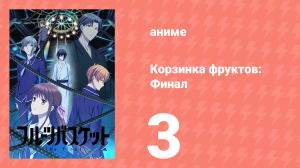 Корзинка фруктов. Финал 3 серия (аниме-сериал, 2021)