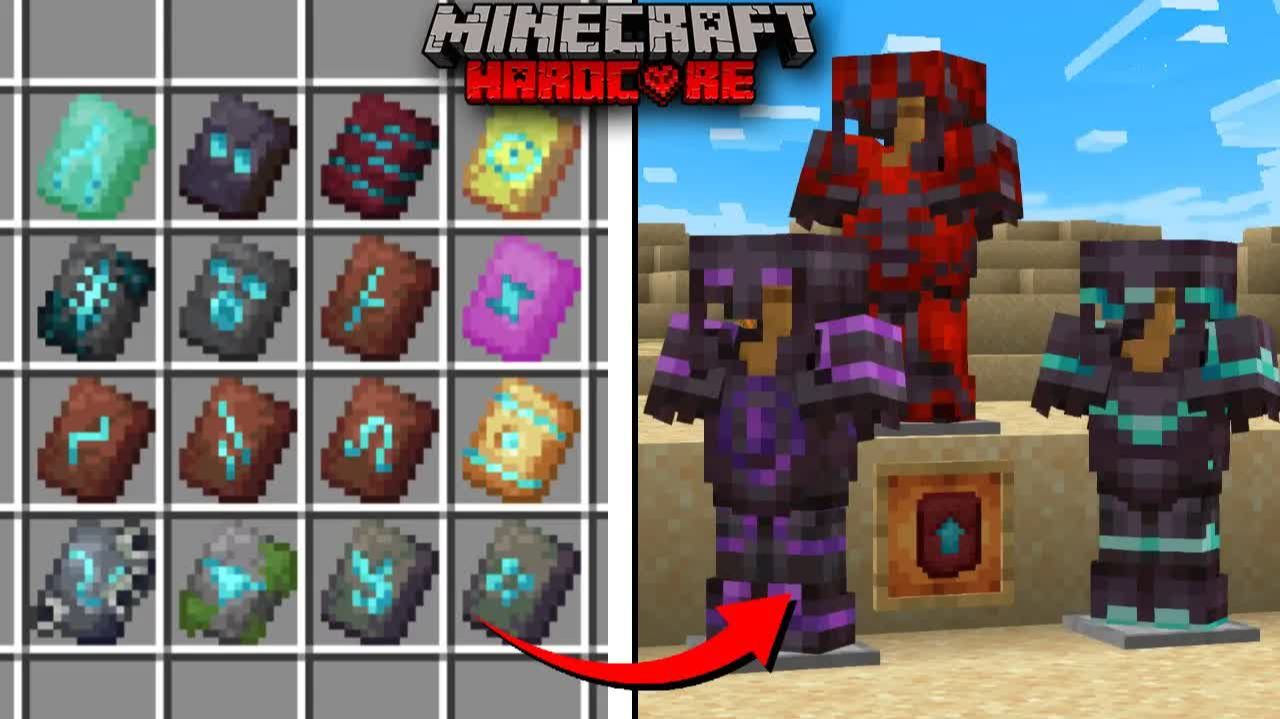 Я Собрал ВСЮ БРОНЮ из ВСЕХ КУЗНЕЧНЫХ ШАБЛОНОВ В Майнкрафт ХАРДКОР! смотреть онлайн