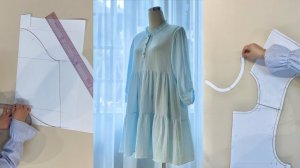 Построение и пошив платья из муслина