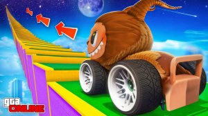 КАК ДАЛЕКО ЛАБУБУ НА БОЛЬШИХ КОЛЕСАХ СМОЖЕТ ЗАБРАТЬСЯ ПО СТУПЕНЬКАМ ЛЕСТНИЦЫ? ЭКСПЕРИМЕНТЫ ГТА 5