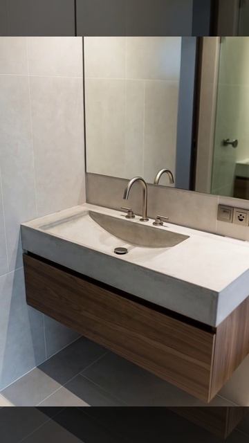 Микроцемент — лучший выбор для уникального умывальника!