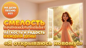 НА ДЕНЬ ПЕСНЮ #51 | Позитивная ПЕСНЯ-АФФИРМАЦИЯ открытость новому | "Я открываюсь новому!"