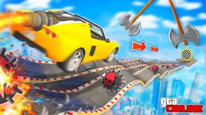 1000 ЛОВУШЕК НА СМЕРТЕЛЬНОМ СПУСКЕ В ГТА 5! КАК ВЫЖИТЬ? СПУСК БЕЗ ТОРМОЗОВ В ГТА 5 ОНЛАЙН