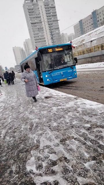 автобус ЛиАЗ 5292 борт 192454, маршрут 743 смотреть онлайн