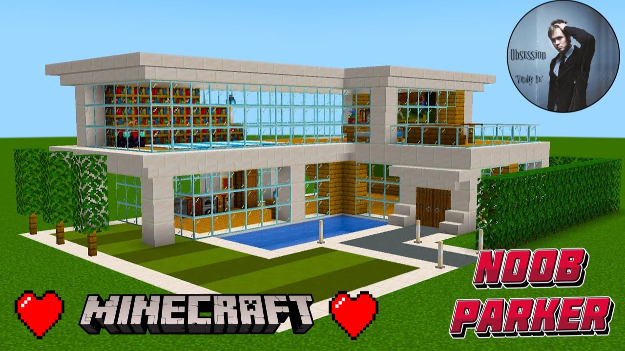 Майнкрафт - Как построить простой современный дом Minecraft смотреть онлайн