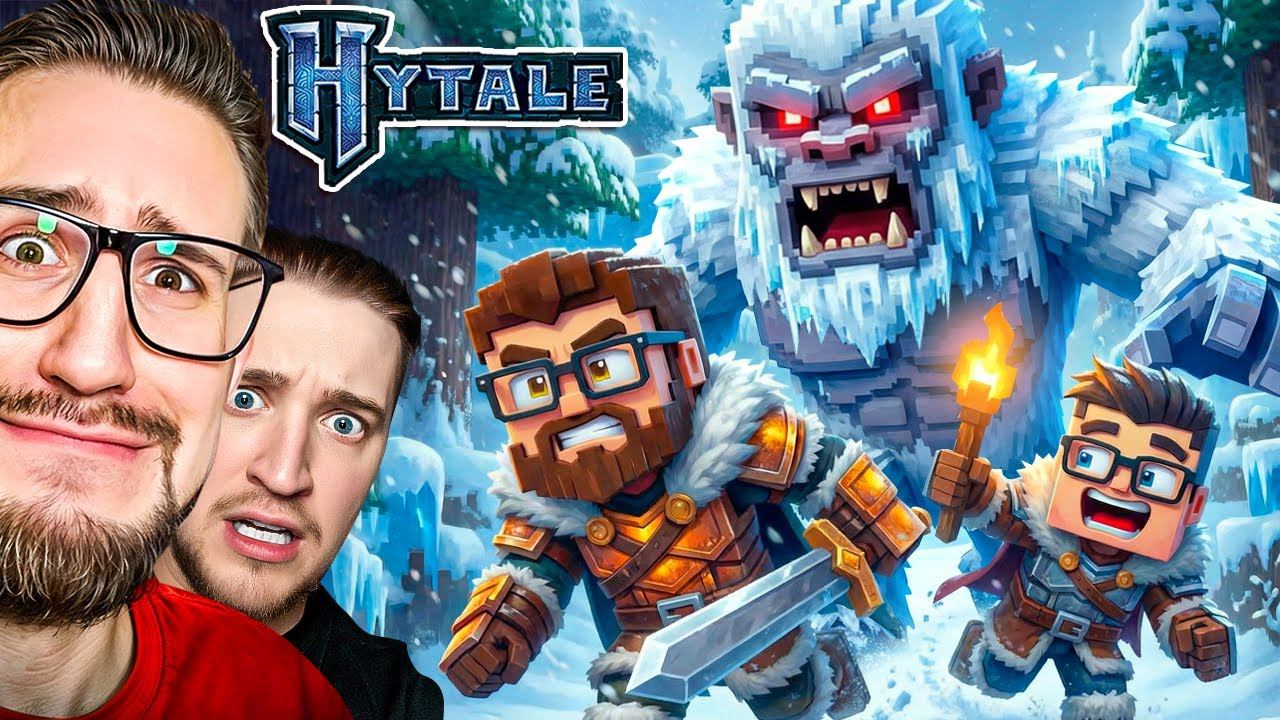 НАШЛИ СНЕЖНОГО ЧЕЛОВЕКА! 24 ЧАСА ВЫЖИВАЕМ В ЗИМНЕМ БИОМЕ! КООП ПРОХОЖДЕНИЕ HYTALE #3 смотреть онлайн