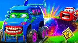 МУЛЬТИКИ ПРО МАШИНКИ 🚗 СЛОЖНЕЙШАЯ ТРАССА С МНОЖЕСТВОМ ТРЮКОВ ОЖИДАЕТ МАКВИНА И КОМПАНИЮ 😉😉😉