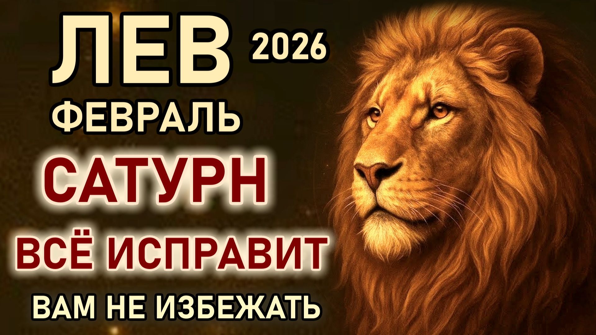 Лев. Февраль изменений судьбы не избежать готовьтесь. Сатурн всё исправит. Гороскоп февраль 2026 Лев смотреть онлайн