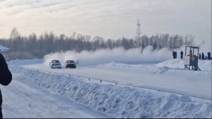 На курганском ипподроме зимние трековые гонки