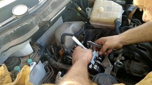 Работа с выжимкой при протяжке цепи Нью Актион