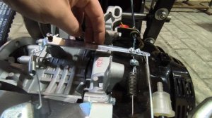 лёгкий газ на мотоснегокат (мотобуксировщик) самый простой способ