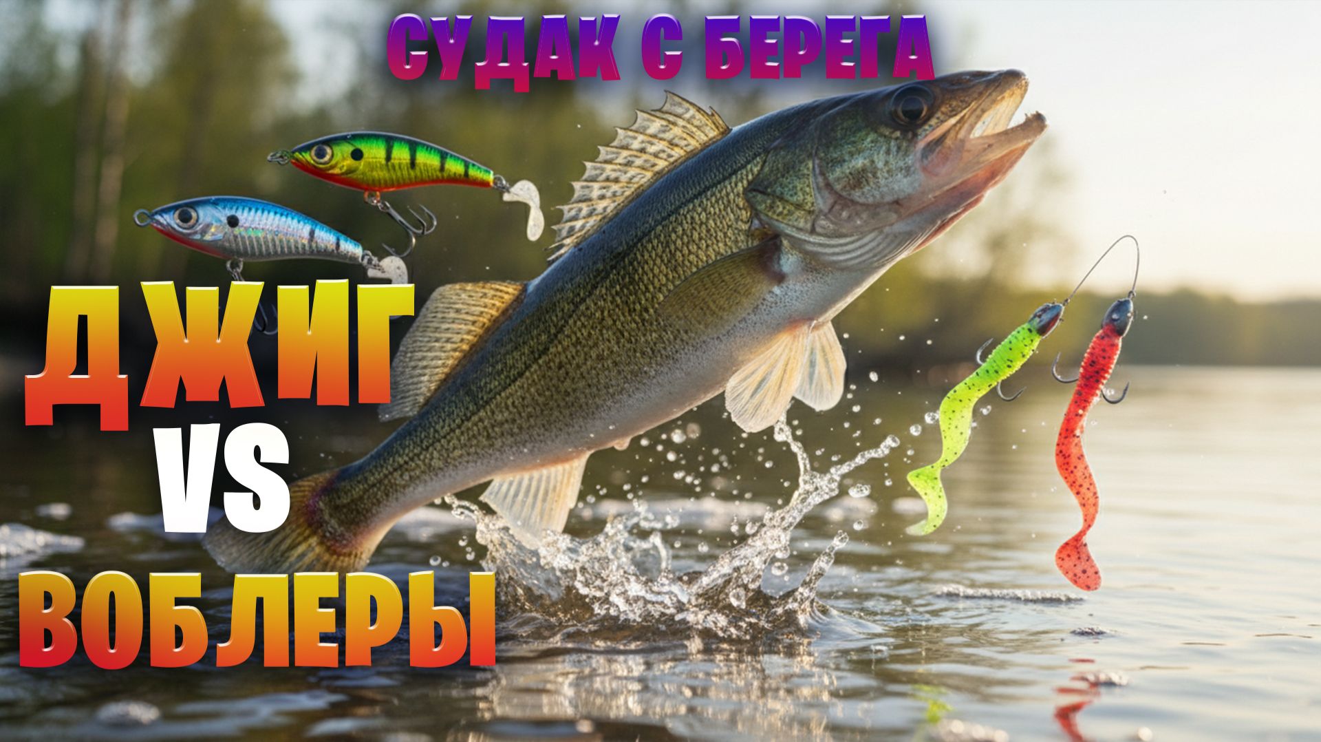 Джиг или Воблер на судаке с берега ??? смотреть онлайн