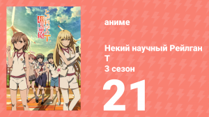 Некий научный Рейлган T 3 сезон 21 серия (аниме-сериал, 2008)