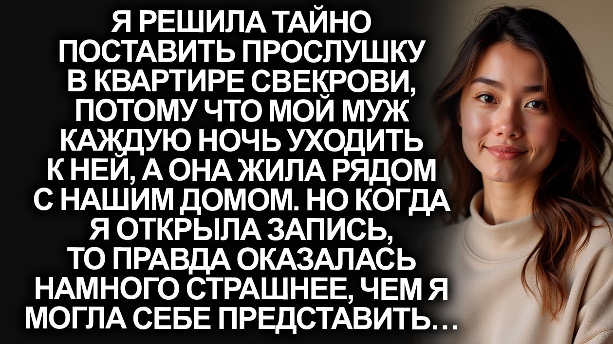 Мой муж уходил к свекрови каждую ночь. Я решила поставить прослушку и побледнела… смотреть онлайн