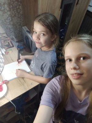 рисуем и выбераем цвета в слепую