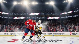 NHL 20 — Capitals vs Penguins | Матч 1: Коля vs Миша | Red Leg Gaming