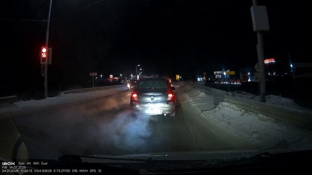 Видеорегистратор iBOX Epic 4K WiFi Dual. пример видео в темное время суток! смотреть онлайн