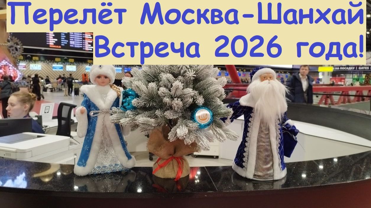 Перелёт Москва-Шанхай-Бангкок * Встреча 2026 года на борту самолёта / Китай, Шанхай смотреть онлайн