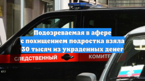 Подозреваемая в похищении подростка в Красноярске забрала 30 украденных тысяч