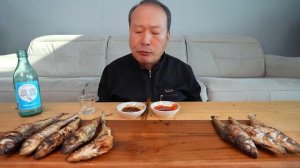 Жареная на углях РЫБА с игрой Mukbang