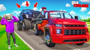 ЭВАКУИРОВАЛ ЧИТЕРСКИЙ ГЕЛИК НА НОВОМ ЭВАКУАТОРЕ! БИТВА ЭВАКУАТОРОВ В ГТА 5 ОНЛАЙН | НАШЕЛ 3 ТАЧКИ