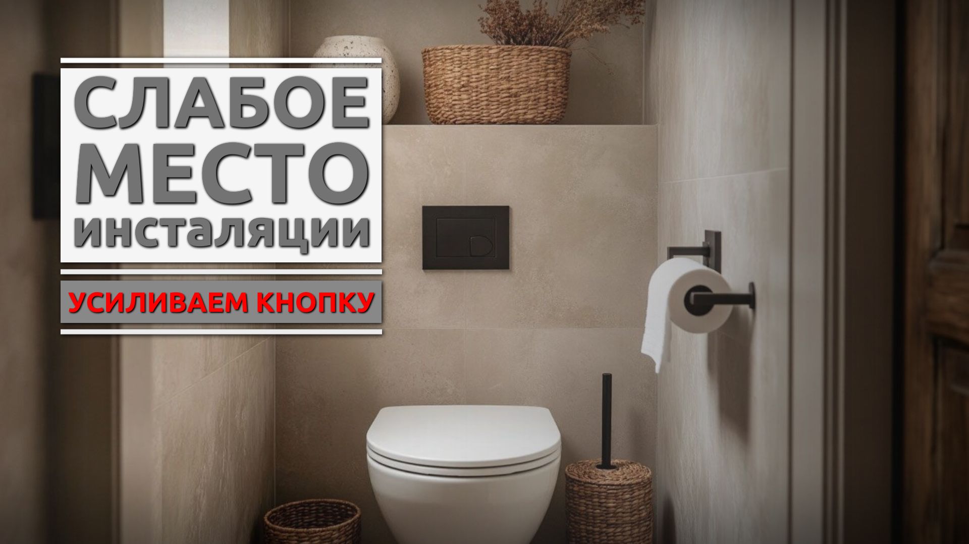 Инсталляция Geberit: усиливаем слабое место — кнопку смыва смотреть онлайн