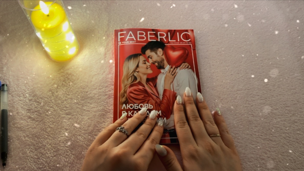 ASMR ШЕПОТОМ, ЛИСТАЕМ КАТАЛОГ ФАБЕРЛИК 02/2026, шелест бумаги, приятные звуки смотреть онлайн