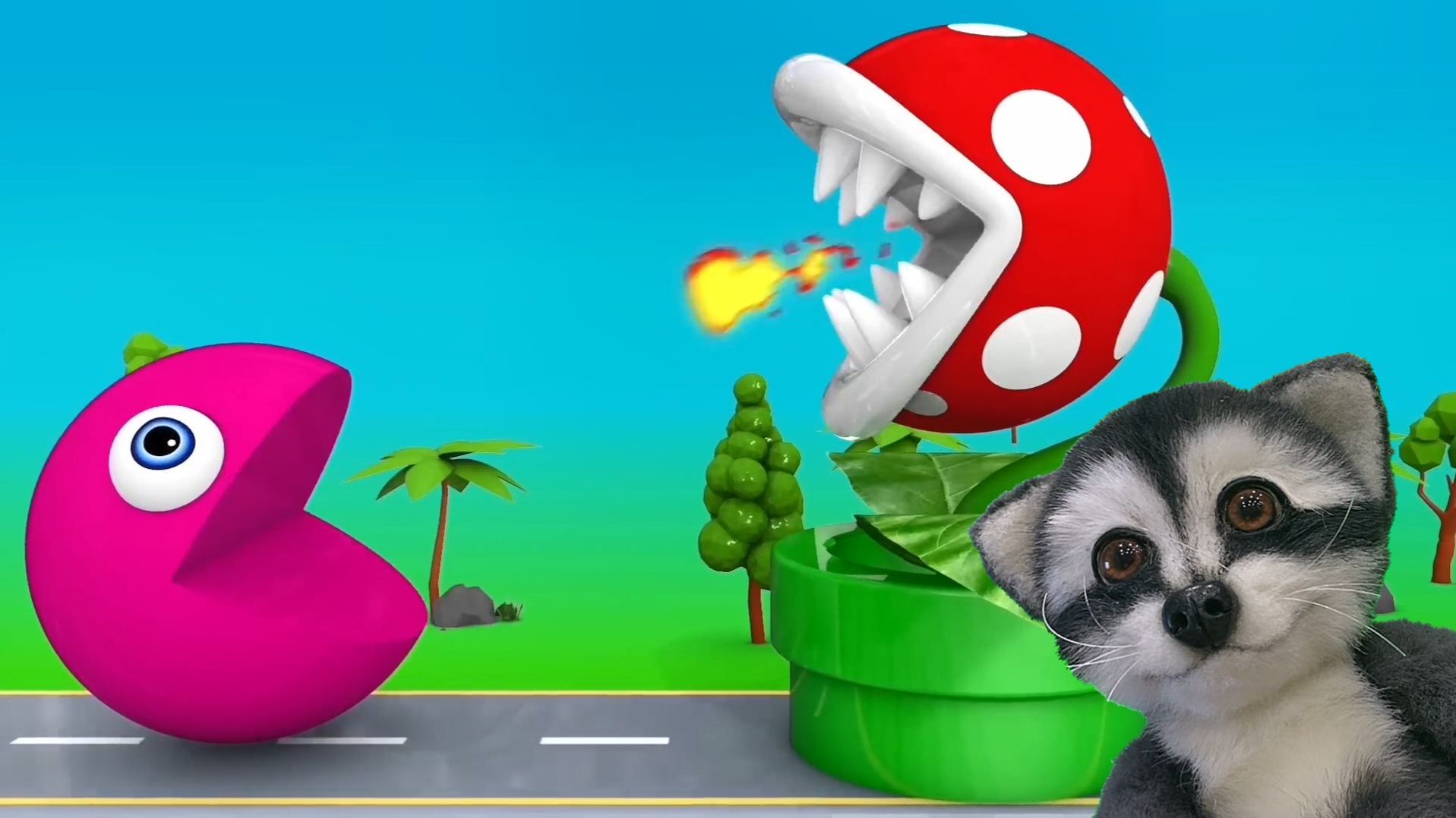 ИЗУЧАЕМ ЦВЕТА ВМЕСТЕ С ПАКМАНОМ И ПЛЮШЕВЫМ ЕНОТОМ СЁМОЙ. ЧАСТЬ 2 смотреть онлайн