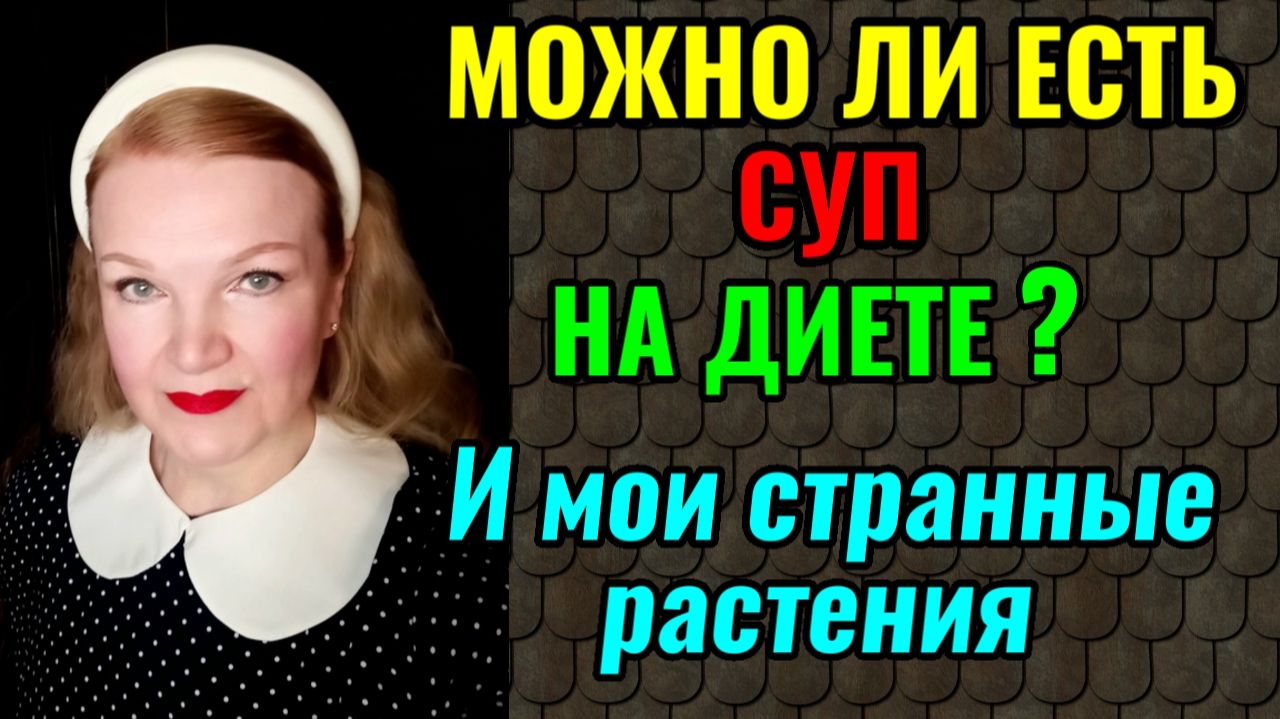 Можно ли есть супы на диете и мои необычные растения. смотреть онлайн