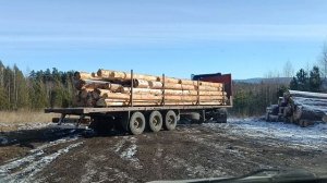 Перевозим срубы вот такими длиномерами!
