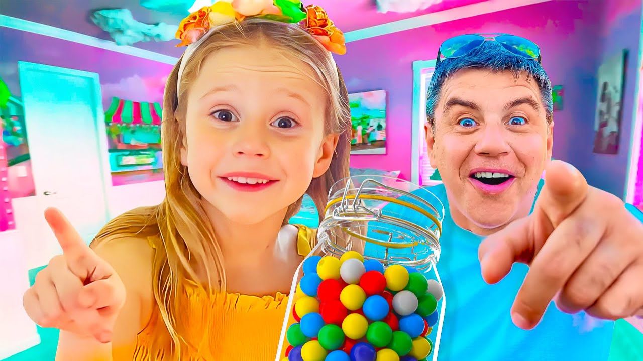 Настя с папой ищут что-то вкусное на обед смотреть онлайн