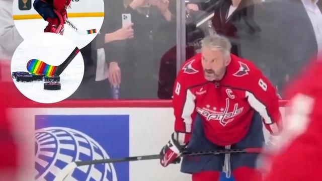 Овечкин выступил против ЛГБТ-акции* во время игры с «Флоридой». смотреть онлайн