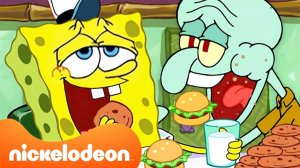 Губка Боб ｜ Самые вкусные моменты Спанч Боба 🍔 ｜ Nickelodeon