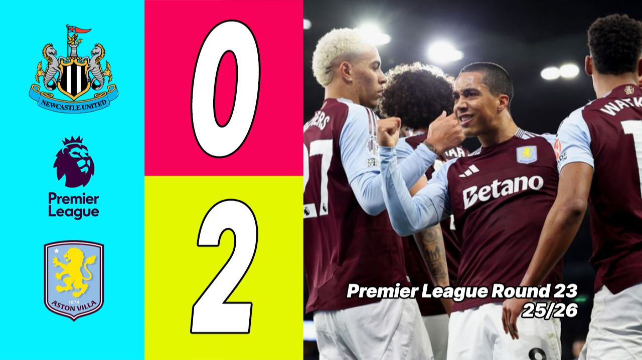 Ньюкасл Юнайтед — Астон Вилла 0:2. Обзор матча. АПЛ 25/26. Тур 23 смотреть онлайн