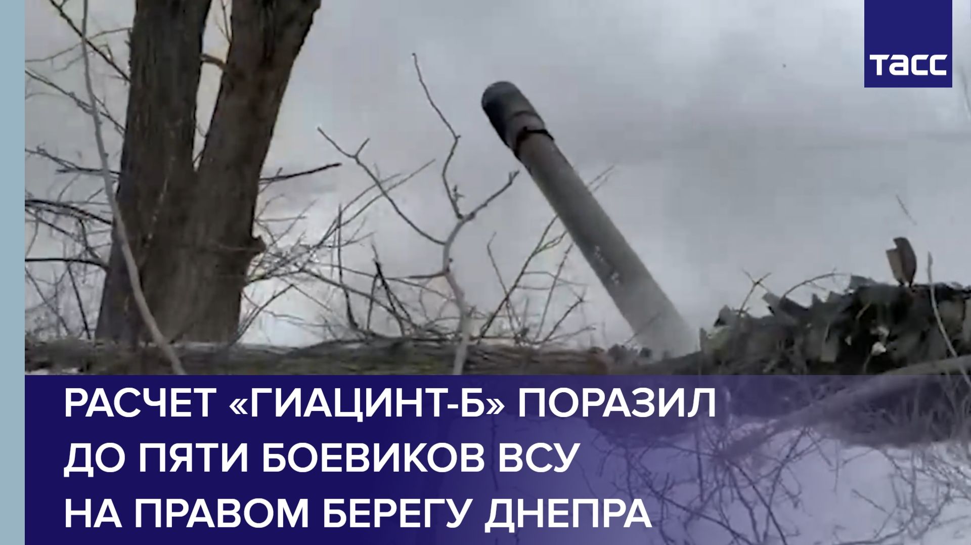 Расчет «Гиацинт-Б» поразил до пяти боевиков ВСУ на правом берегу Днепра смотреть онлайн