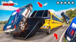 ЧИТЕРСКИЙ АВТОБУС ПРОТИВ КОПОВ В ГТА 5! АВТОУГОНЩИК ПРОТИВ КОПОВ | УГНАЛ МАШИНУ РАМПУ