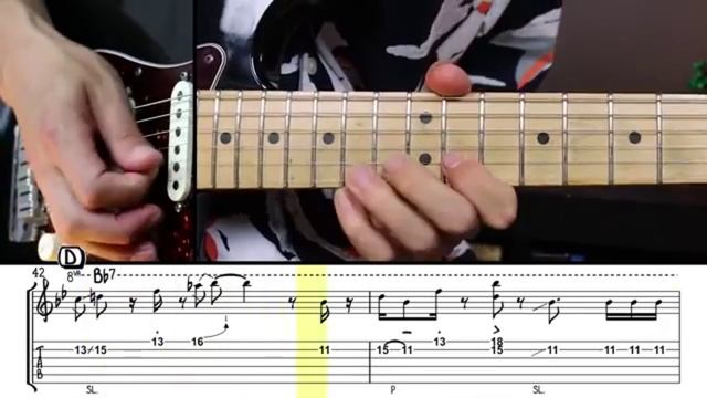 Rumba Blues Solo Guitar in Bb(tab) смотреть онлайн