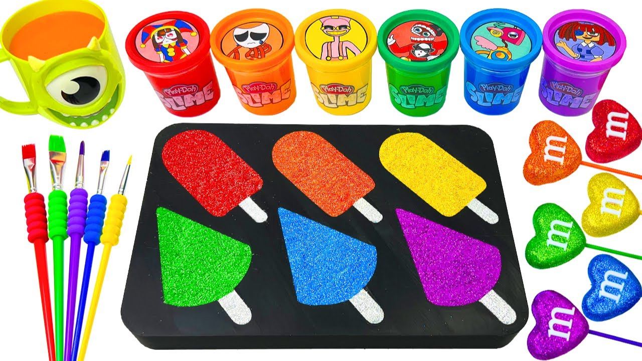 ИГРАЕМ В СЛАЙМЫ ЗАЛИВАЕМ ЦВЕТНЫЕ МОРОЖЕНКИ ВИДЕО ДЛЯ ДЕТЕЙ ДЕТСКИЙ КАНАЛ ИГРАЛКИ-ЗАЛИПАЛКИ смотреть онлайн