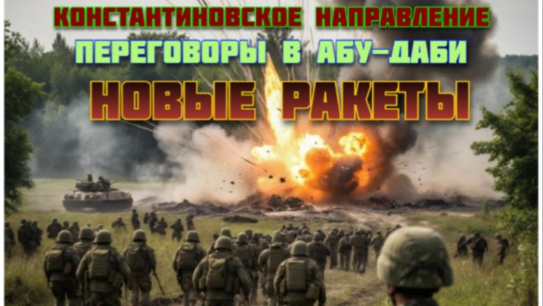 Новости СВО Сегодня-Константиновское направление Переговоры в Абу-Даби Новые ракеты смотреть онлайн