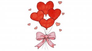 Как нарисовать простой рисунок на День Св. Валентина