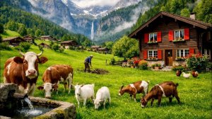 Прогулка под дождем по очаровательным швейцарским деревням | #путешествиеонлайн #шариклайф